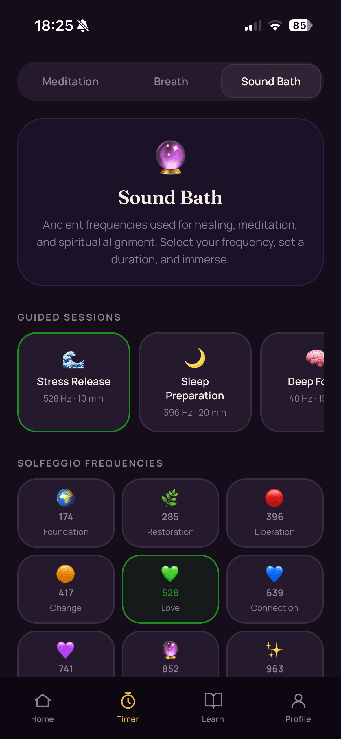 Sound Bath & Timer