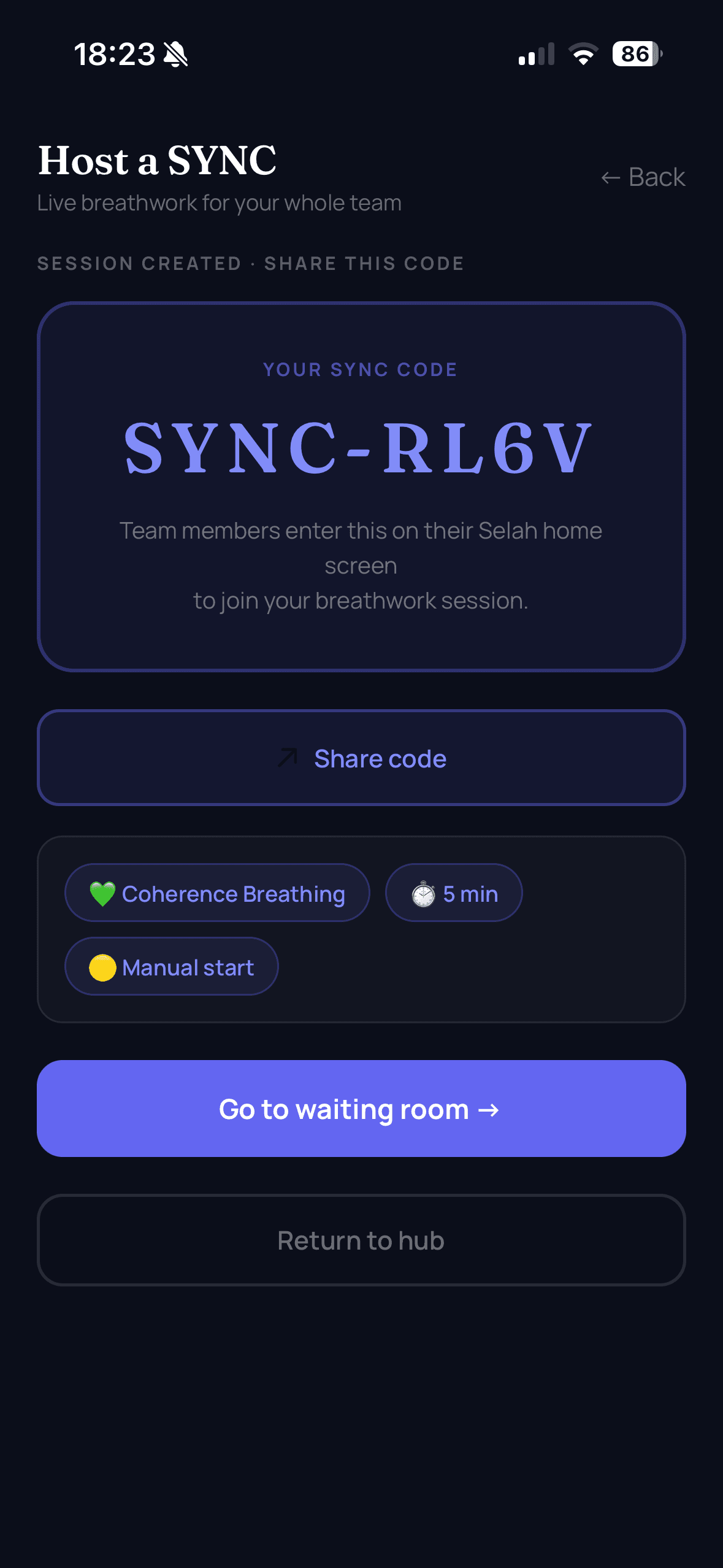 SYNC — Team Sessions